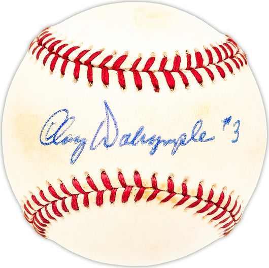 Clay Dalrymple Autographed Official AL Baseball Philadelphia Phillies, Baltimore Orioles Beckett BAS QR #BM25787