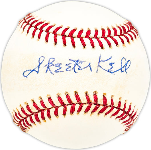 Everett Skeeter Kell Autographed Official AL Baseball Philadelphia A's Beckett BAS QR #BM25834