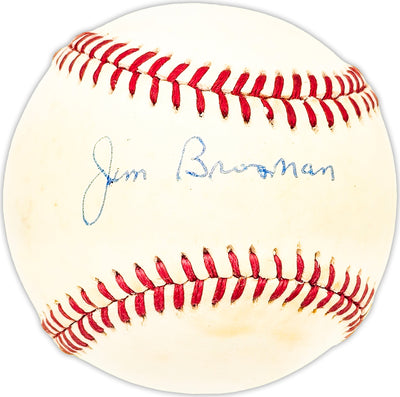 Jim Brosnan Autographed Official AL Baseball Cincinnati Reds, Chicago Cubs Beckett BAS QR #BM25843