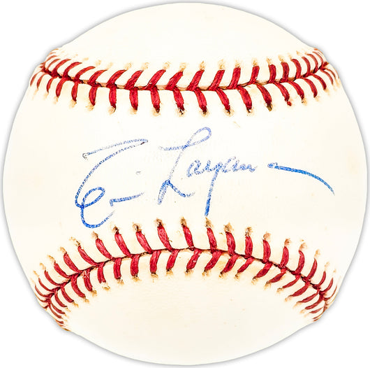 Tim Layana Autographed Official NL Baseball Cincinnati Reds Beckett BAS QR #BM25849