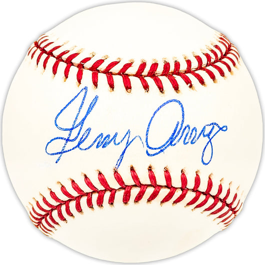 Gerry Arrigo Autographed Official NL Baseball Cincinnati Reds, New York Mets Beckett BAS QR #BM25308