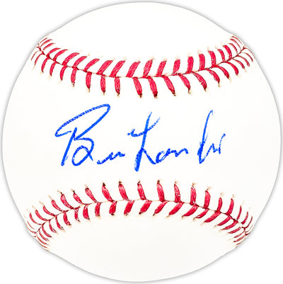 Bill Landis Autographed Official MLB Baseball Boston Red Sox Beckett BAS QR #BM25378