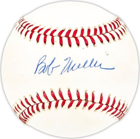 Bob Miller Autographed Official NL Baseball Philadelphia Phillies, New York Mets Beckett BAS QR #BM25386
