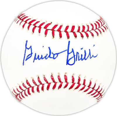Guido Grilli Autographed Official MLB Baseball Boston Red Sox Beckett BAS QR #BM25422