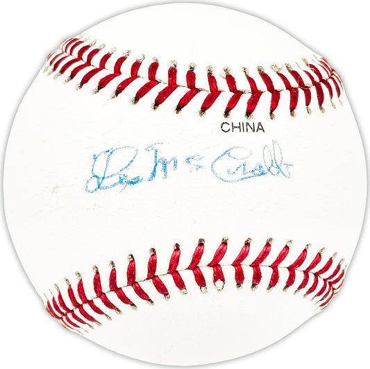 Les McCrabb Autographed Official League Baseball Philadelphia A's Beckett BAS QR #BM25007