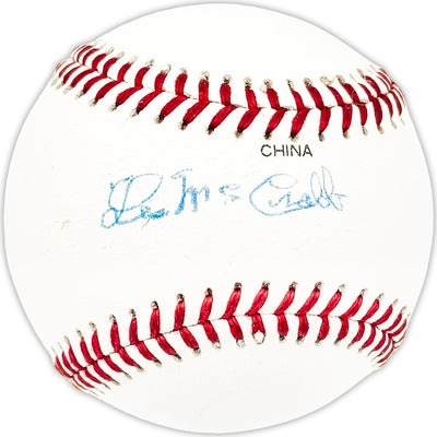Les McCrabb Autographed Official League Baseball Philadelphia A's Beckett BAS QR #BM25007