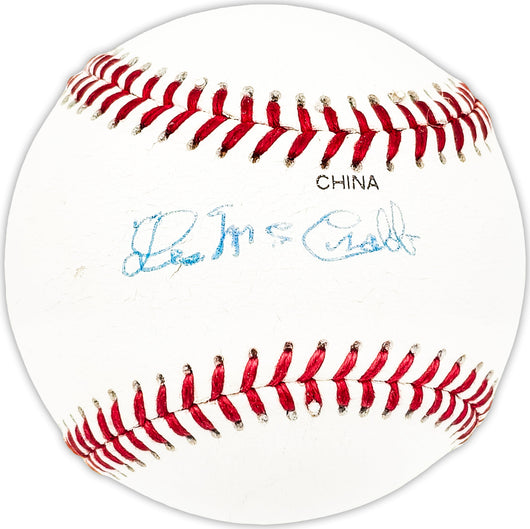 Les McCrabb Autographed Official League Baseball Philadelphia A's Beckett BAS QR #BM25007