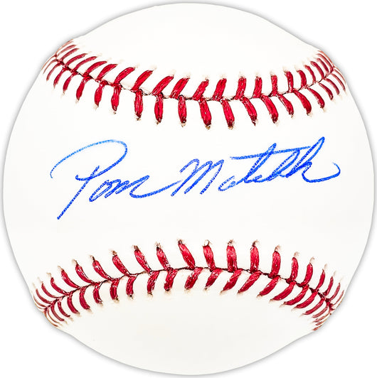 Tom Matchick Autographed Official MLB Baseball Detroit Tigers, Boston Red Sox Beckett BAS QR #BM25015