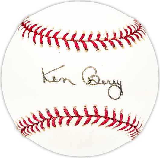Ken Berry Autographed Official MLB Baseball Chicago White Sox Beckett BAS QR #BM25022