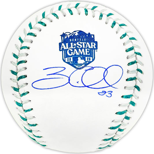 Zac Gallen Autographed Official 2023 All Star Game Logo MLB Game Baseball Arizona Diamondbacks Beckett BAS Witness