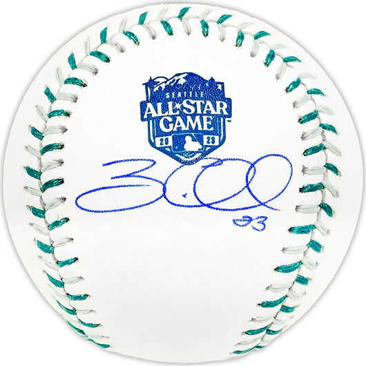Zac Gallen Autographed Official 2023 All Star Game Logo MLB Game Baseball Arizona Diamondbacks Beckett BAS Witness