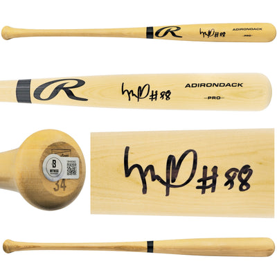 Luis Robert Jr. Autographed Blonde Rawlings Adirondack Baseball Bat Chicago White Sox Beckett BAS Witness