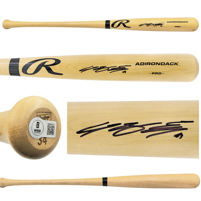 Jung Hoo Lee Autographed Blonde Rawlings Adirondack Baseball Bat San Francisco Giants Beckett BAS Witness