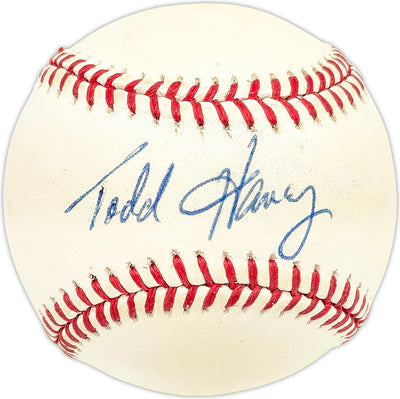 Todd Haney Autographed Official NL Baseball Chicago Cubs