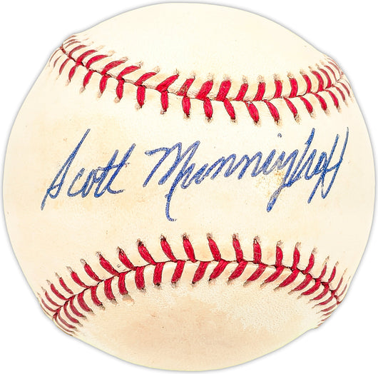 Scott Munninghoff Autographed Official NL Baseball Philadelphia Phillies
