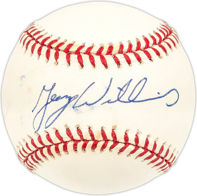 George Williams Autographed Official AL Baseball Oakland A's, San Diego Padres