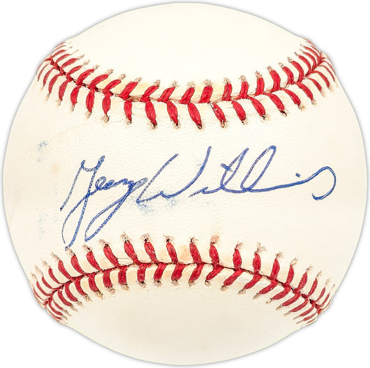 George Williams Autographed Official AL Baseball Oakland A's, San Diego Padres