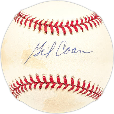 Gil Coan Autographed Official AL Baseball Baltimore Orioles, Chicago White Sox
