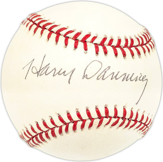 Harry Danning Autographed Official NL Baseball New York Giants