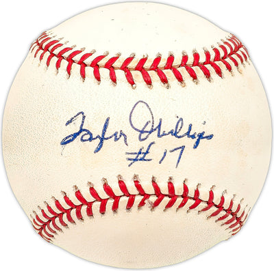 Taylor Phillips Autographed Official NL Baseball Milwaukee Braves "#17"