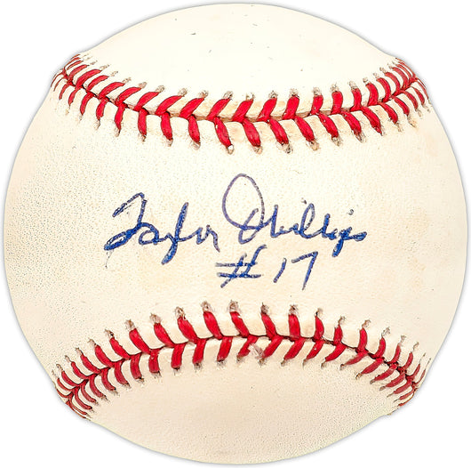 Taylor Phillips Autographed Official NL Baseball Milwaukee Braves "#17"