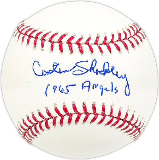 Costen Shockley Autographed Official MLB Baseball California Angels "1965 Angels"