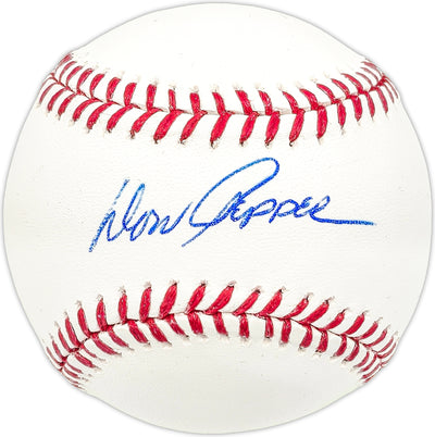 Don Pepper Autographed Official MLB Baseball Detroit Tigers