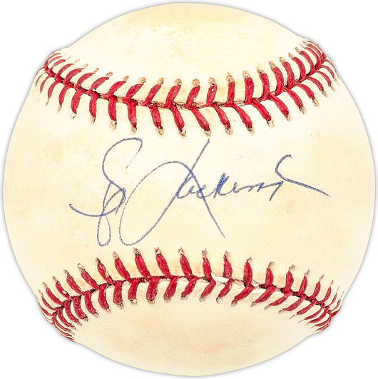 Skip Lockwood Autographed Official AL Baseball Milwaukee Brewers, New York Mets