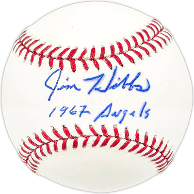 Jim Hibbs Autographed Official MLB Baseball California Angels "1967 Angels"