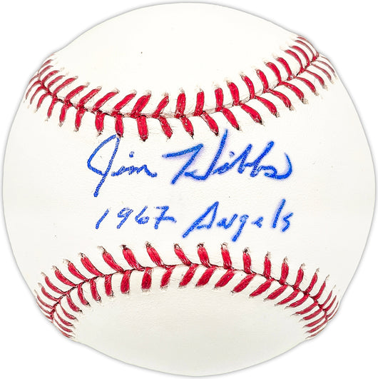 Jim Hibbs Autographed Official MLB Baseball California Angels "1967 Angels"