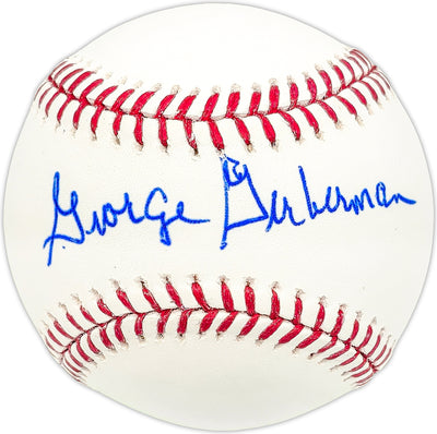 George Gerberman Autographed Official MLB Baseball Chicago Cubs