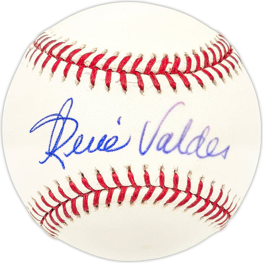 Rene Valdes Autographed Official MLB Baseball Brooklyn Dodgers