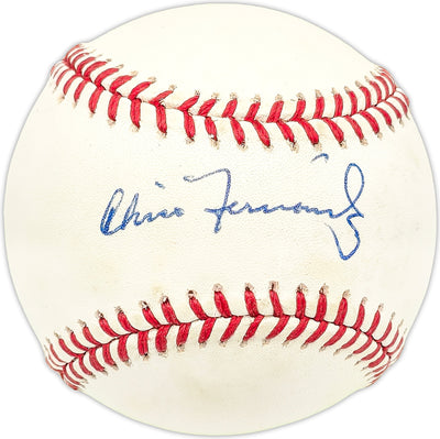 Chico Fernandez Autographed Official NL Baseball Br. Los Angeles Dodgers, Detroit Tigers
