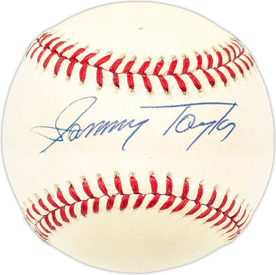 Sammy Taylor Autographed Official NL Baseball Chicago Cubs, New York Mets