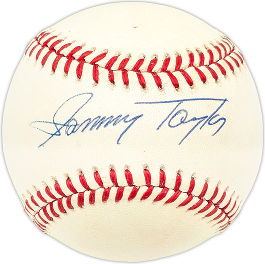 Sammy Taylor Autographed Official NL Baseball Chicago Cubs, New York Mets