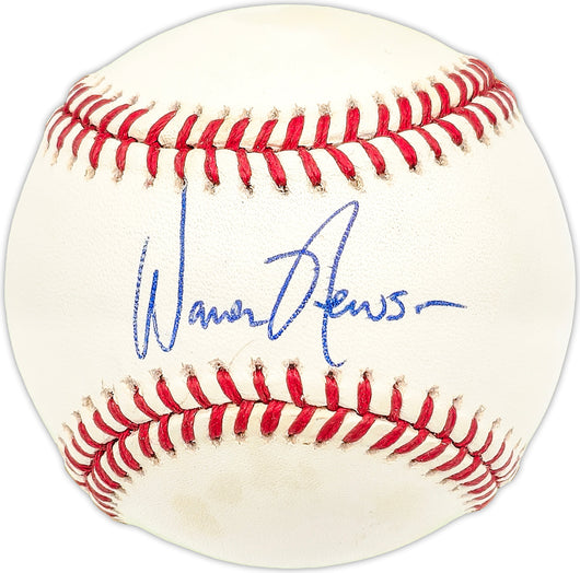 Warren Newsom Autographed Official AL Baseball Chicago White Sox, Texas Rangers