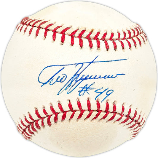 Ted Teddy Higuera Autographed Official AL Baseball Milwaukee Brewers JSA #D10918