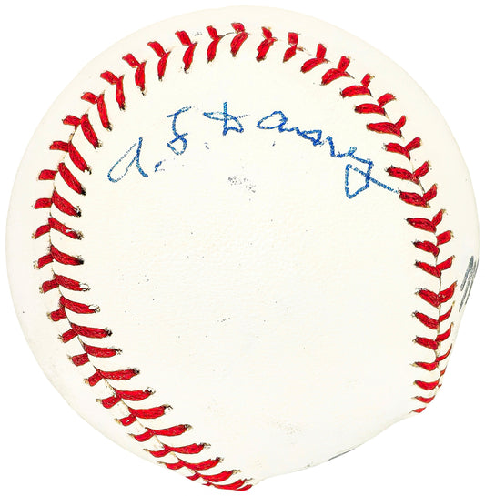 Arthur Art Daney Autographed Official League Baseball Philadelphia A's Played In One Game Vintage Signature Beckett BAS QR #BH040979