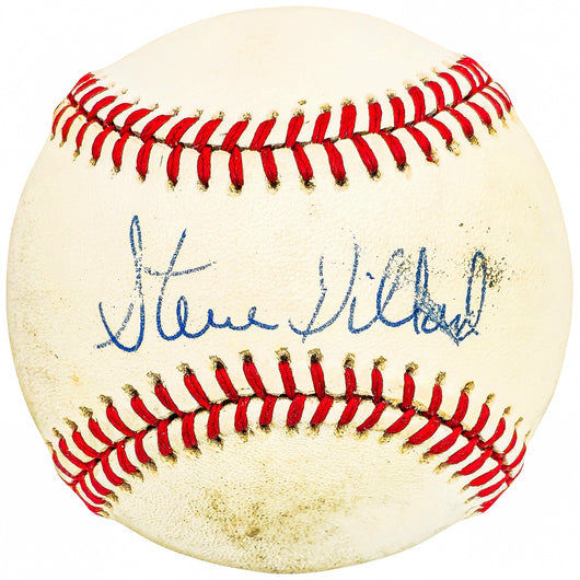 Steve Dillard Autographed Official AL Baseball Boston Red Sox (Smudged) Beckett BAS QR #BH039030