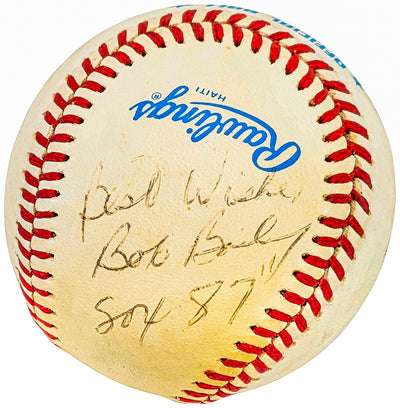 Bob Bailey Autographed Official AL Baseball Boston Red Sox "Best Wishes" Beckett BAS QR #BH039043