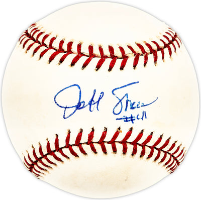 Jeff Shaw Autographed Official MLB Baseball Los Angeles Dodgers, Cincinnati Reds