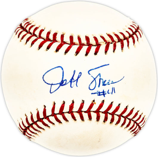 Jeff Shaw Autographed Official MLB Baseball Los Angeles Dodgers, Cincinnati Reds