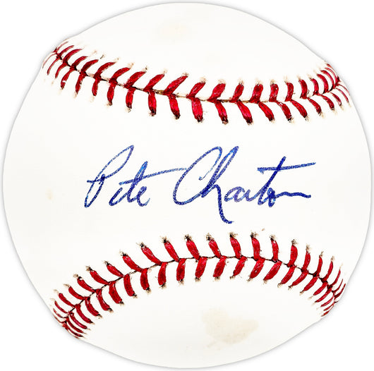 Pete Charton Autographed Official MLB Baseball Boston Red Sox