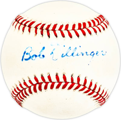 Bob Dillinger Autographed Official NL Baseball St. Louis Browns