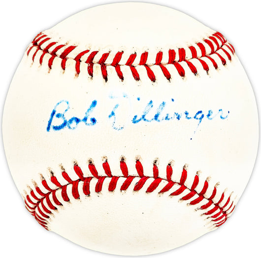 Bob Dillinger Autographed Official NL Baseball St. Louis Browns