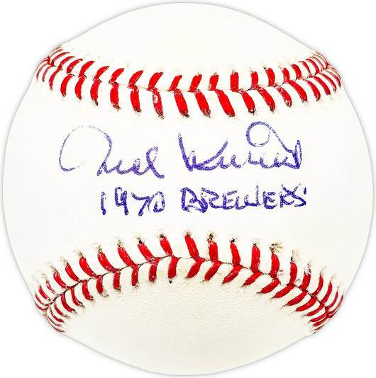 Ted Kubiak Autographed Official MLB Baseball Milwaukee Brewers "1970 Brewers"