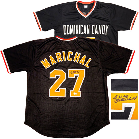 San Francisco Giants Juan Marichal Autographed Black Baseball Jersey Beckett BAS Witness