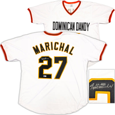 San Francisco Giants Juan Marichal Autographed White Baseball Jersey Beckett BAS Witness