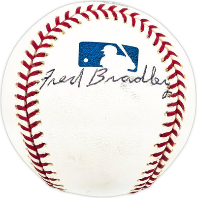 Fred Bradley Autographed Official MLB Baseball Chicago White Sox Beckett BAS QR #BM17779