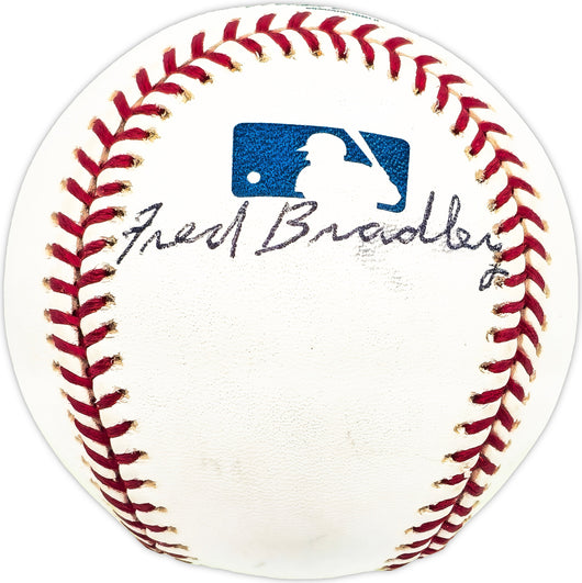 Fred Bradley Autographed Official MLB Baseball Chicago White Sox Beckett BAS QR #BM17779